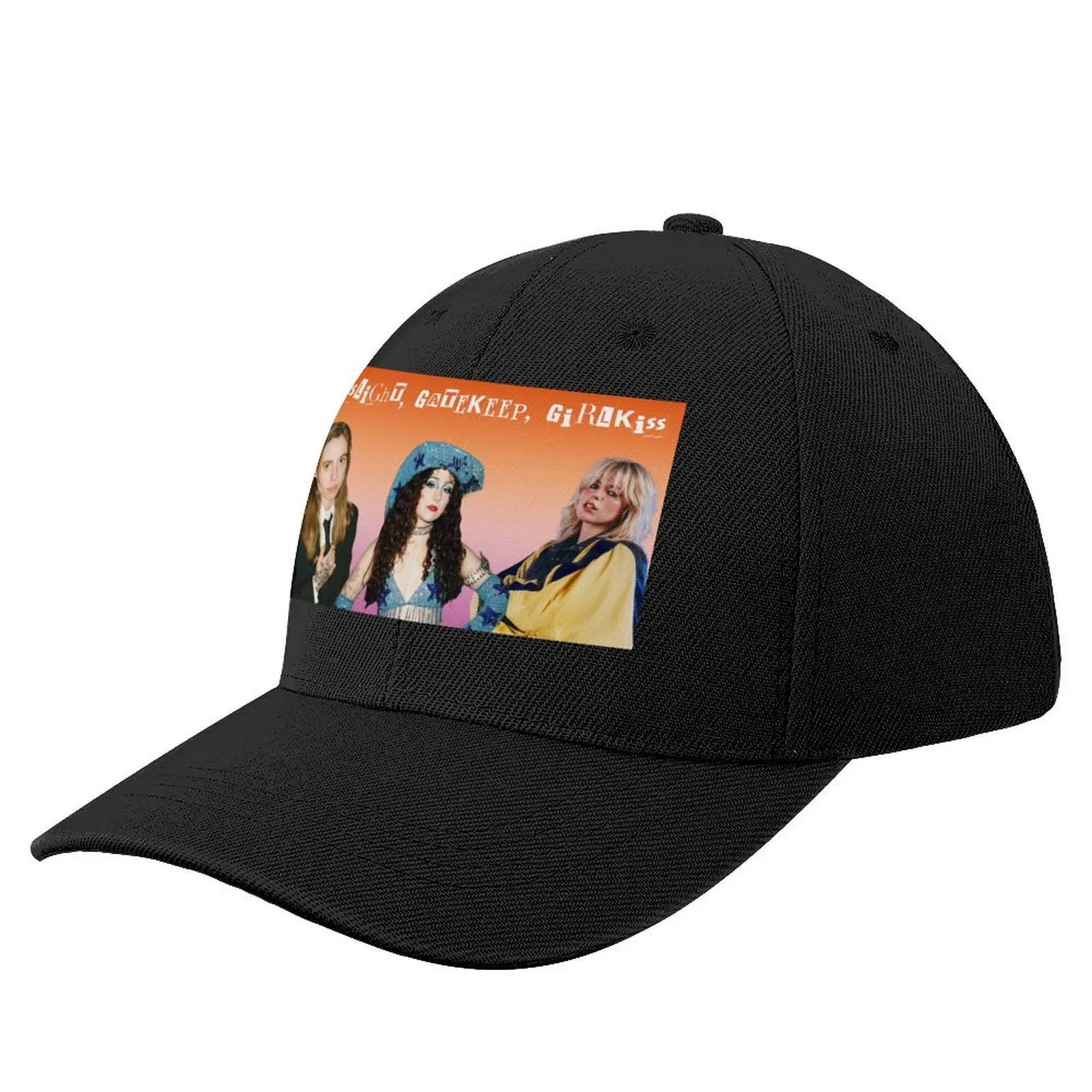 Gaslight, Gatekeep, Girlkiss. Julien Baker, Chappell Roan, Renee Rapp Baseball Cap Golf Hat Man Ladies Men's