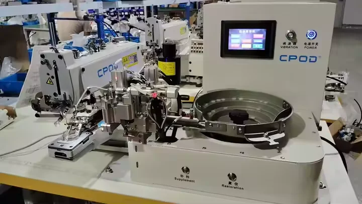 CP-968-1 Cheap Price Automatic Button Making Attaching Sewing Machines with Button Automatic Feeder
