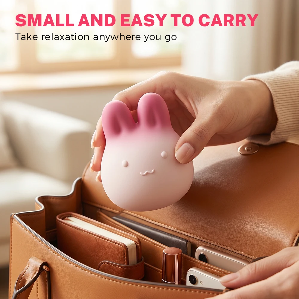 Rabbit portable massager with multiple modes, can relieve pain and soreness in multiple areas such as the back and legs