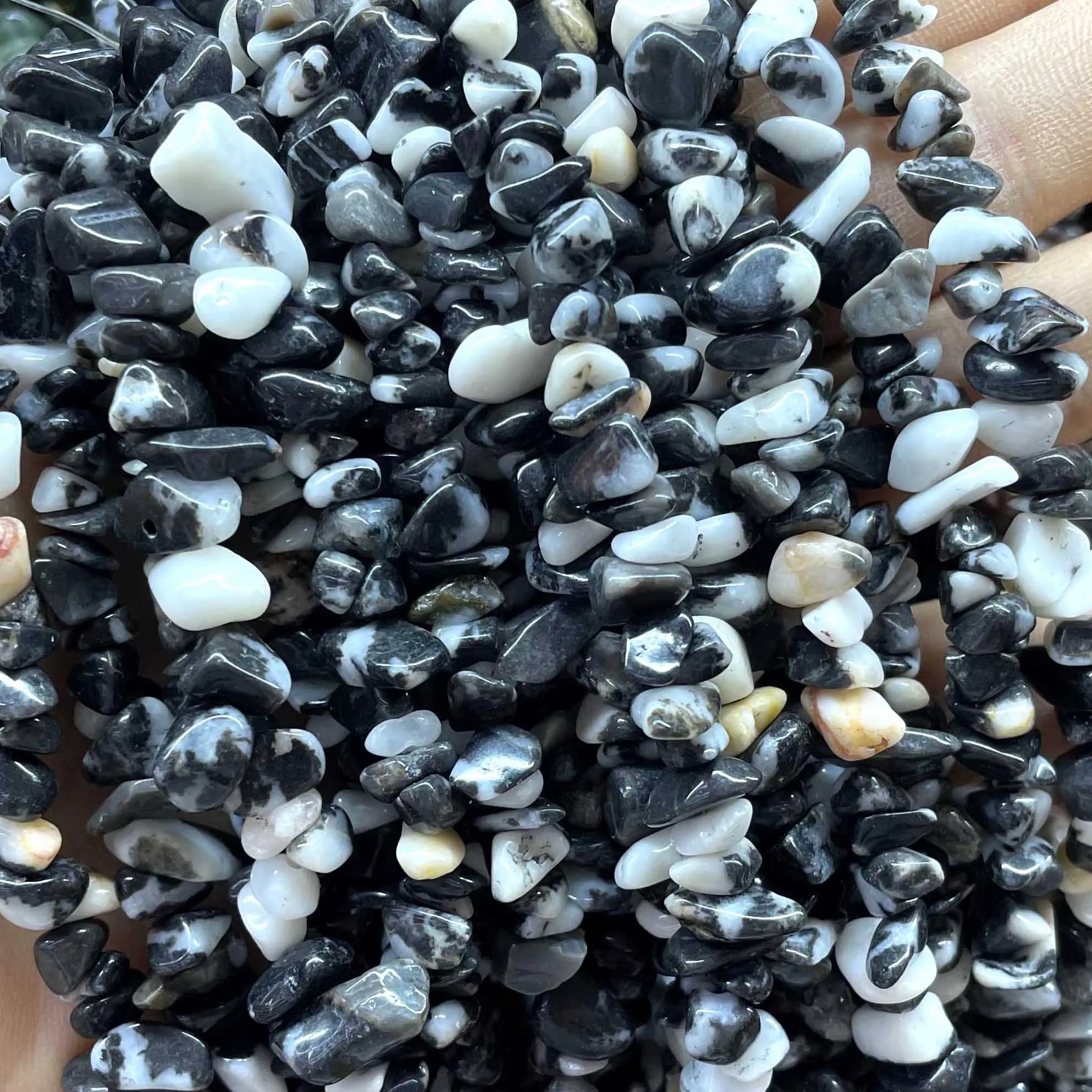 Naturstein unregelmäßige Freiform Aventurin Achate Amazonit Jades Chip Kies Spacer Perlen für Schmuck herstellung DIY Zubehör – Detail 10