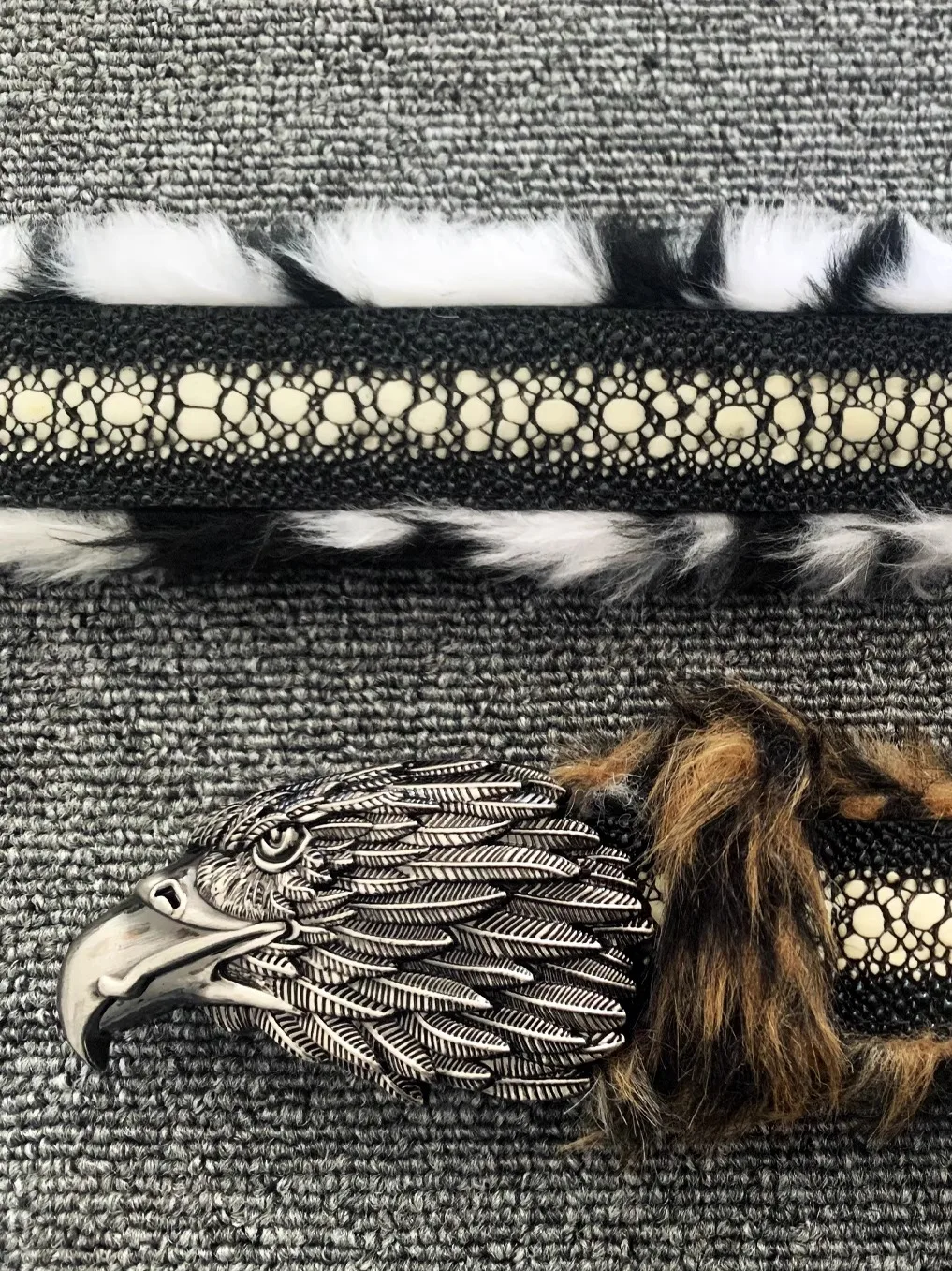 クラシックなプラッシュベルト-メンズ-レディース-ファッション-レトロ-アメリカンイーグル-ヘアベルト-高級感-カジュアルウェア-合金バックル-ユニバーサルベルト