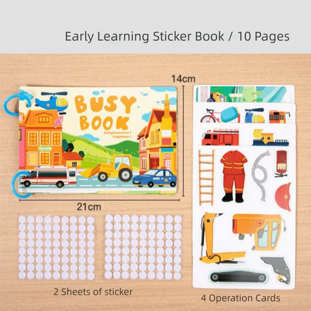 متعدد الألوان مونتيسوري مشغول رقم الكتاب الأبجدية الكرتون الحيوان الطفل التنوير كتاب مطابقة لعبة لا قطع المطلوبة #5