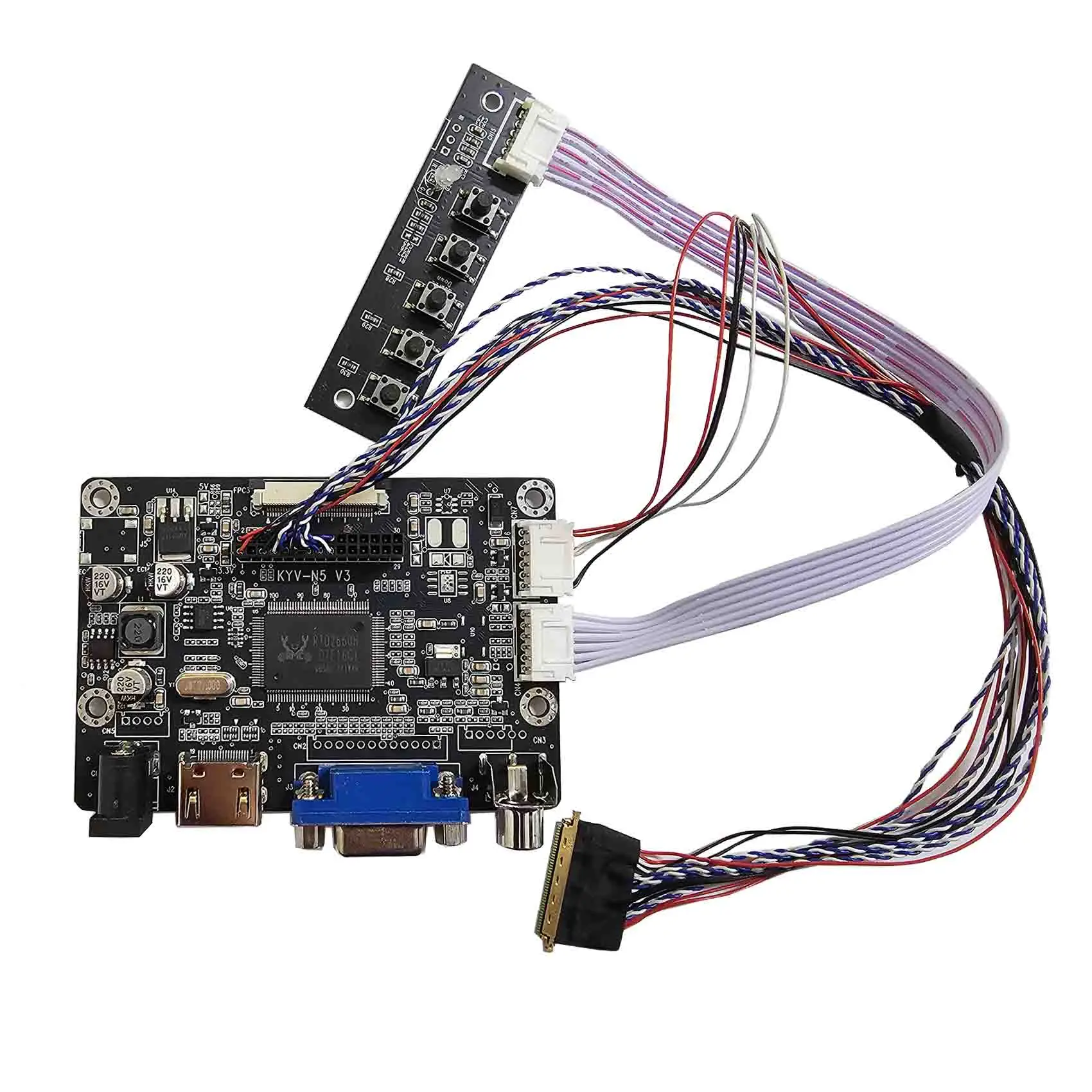 1024X768 Vga Av Lcd Controller Board 40 Pin TTL Lvds 30Pin Signal Interface Lcd Controller Board Lvds for 12.1 Lcd Display