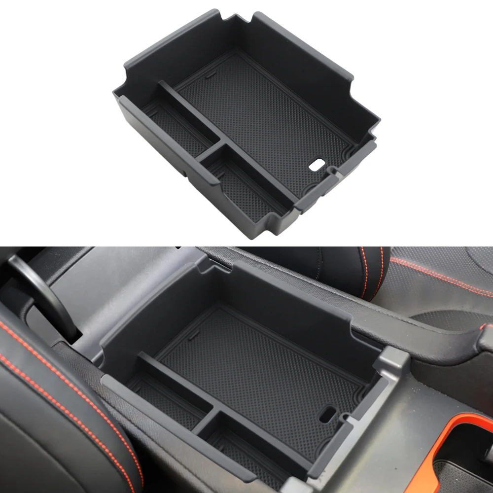 Für BYD Shark 2024 2025 Jahre Auto Mittelkonsole Aufbewahrungsbox Armlehne Box Aufbewahrung Aufräumen Schwarz Zubehör