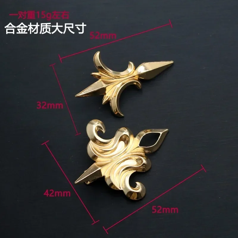 Genshin Impact Hair Jewelry Cosplay Neuvillette Hair Pins, joyería de moda, Accesorios para el cabello para mujeres, Accesorios de Metal de Anime