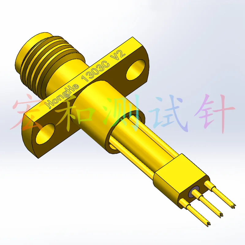 1303C V2 Claw Head High-frequency Needle HRF0380-T3 Middle Claw Head RF Test Head Probe with Two Claws on Both Sides