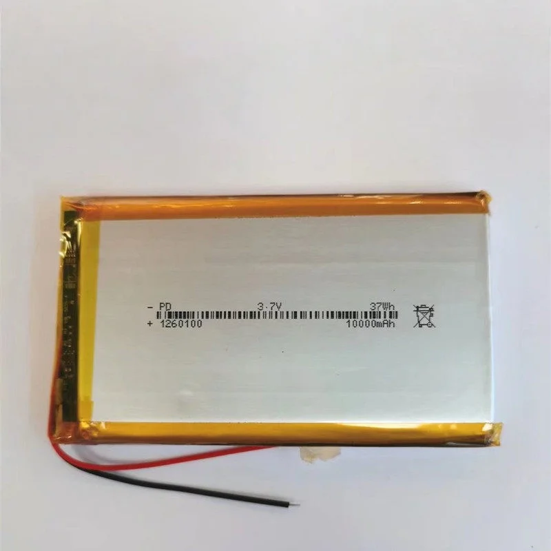 Good Qulity 3.7V,10000mAH 1260100 Polymer lithium ion / Li-ion battery for tablet pc BANK,GPS,mp3,mp4