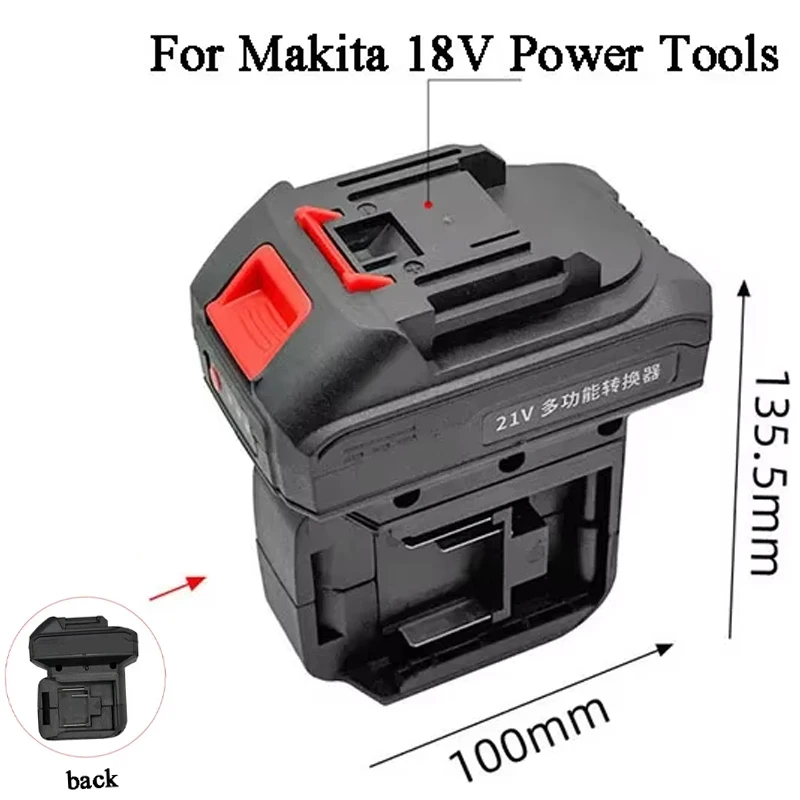 

For Makita BL1830 18V Li-ion Battery On For Makita 18V Electric Power Tool Lomvum Zhipu Hongsong Adapter Converter 1 Pcs