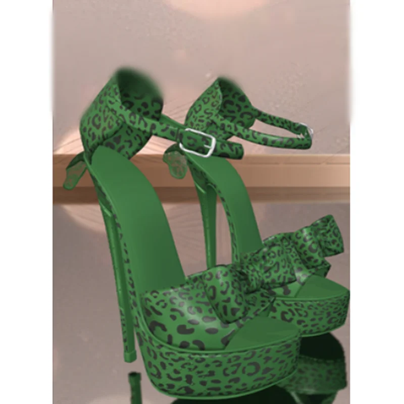 الصلبة نقطة نمط القوس عقدة الصنادل اللمحة تو رقيقة عالية الكعب مثير موضة الصيف عادية كبيرة الحجم أحذية امرأة Zapatillas Mujer