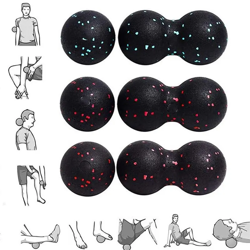 EPP Peanut Balls Body Massage Fascia Ball Yoga Foam Block High Density Muscle Relaxation Lacrosse Exercise Fitness Relieve Pain