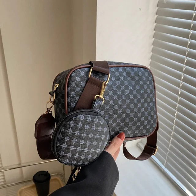 Prosta i modna tekstura, codzienna damska torba na ramię z paskiem w obcym stylu, mała torba wisząca, przekątna Crossbody Small S