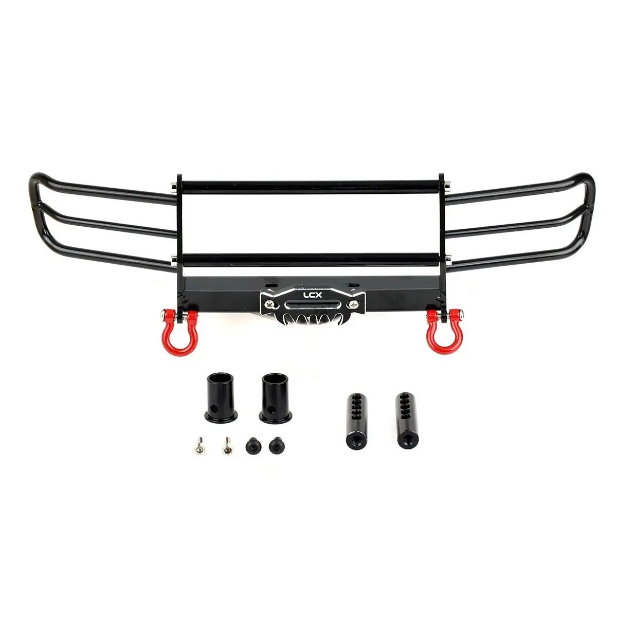 

LCX Racing 1/10 RC Crawler Metal Front Bumper for Axial SCX10 II III Traxxas TRX4 TRX6 Gen8 Gen9 Upgrades Parts Accessories