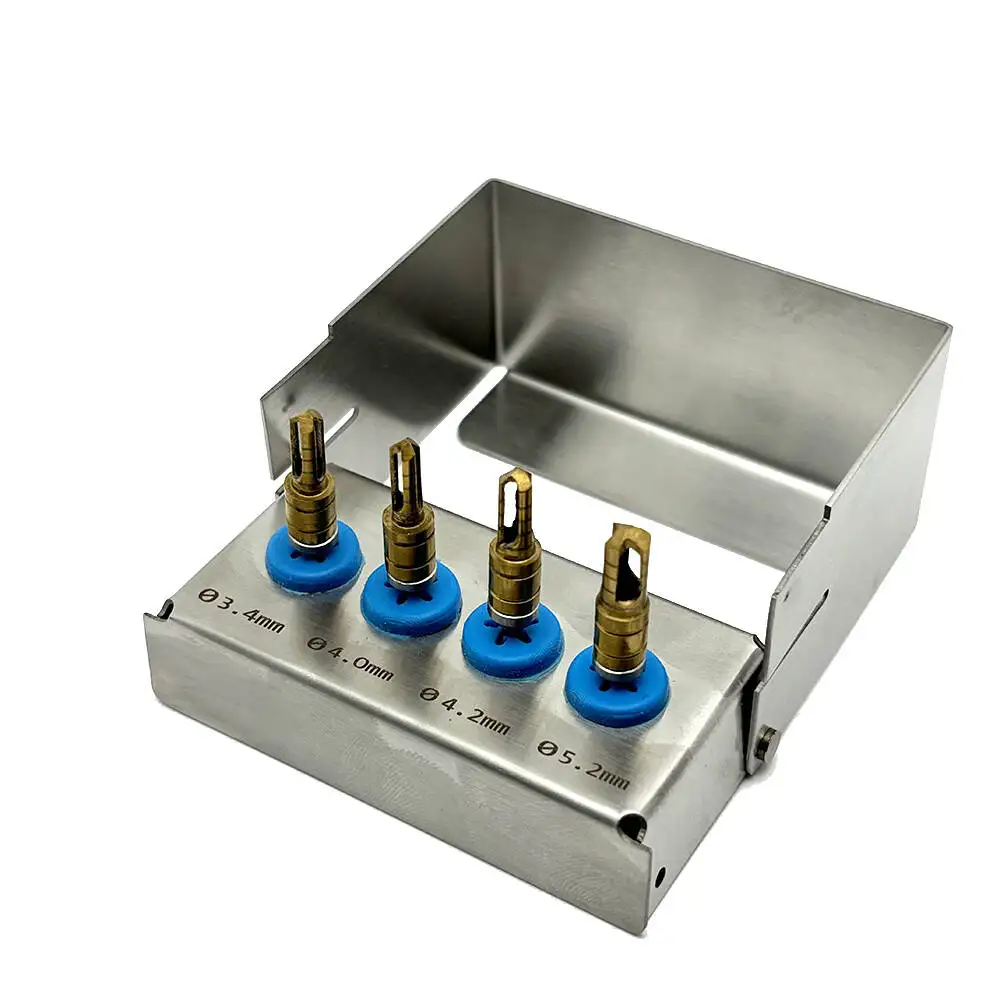 

Набор инструментов для дентальной имплантации: сверла из нержавеющей стали, костесверла для клиник, инструменты для измельчения костной пыли