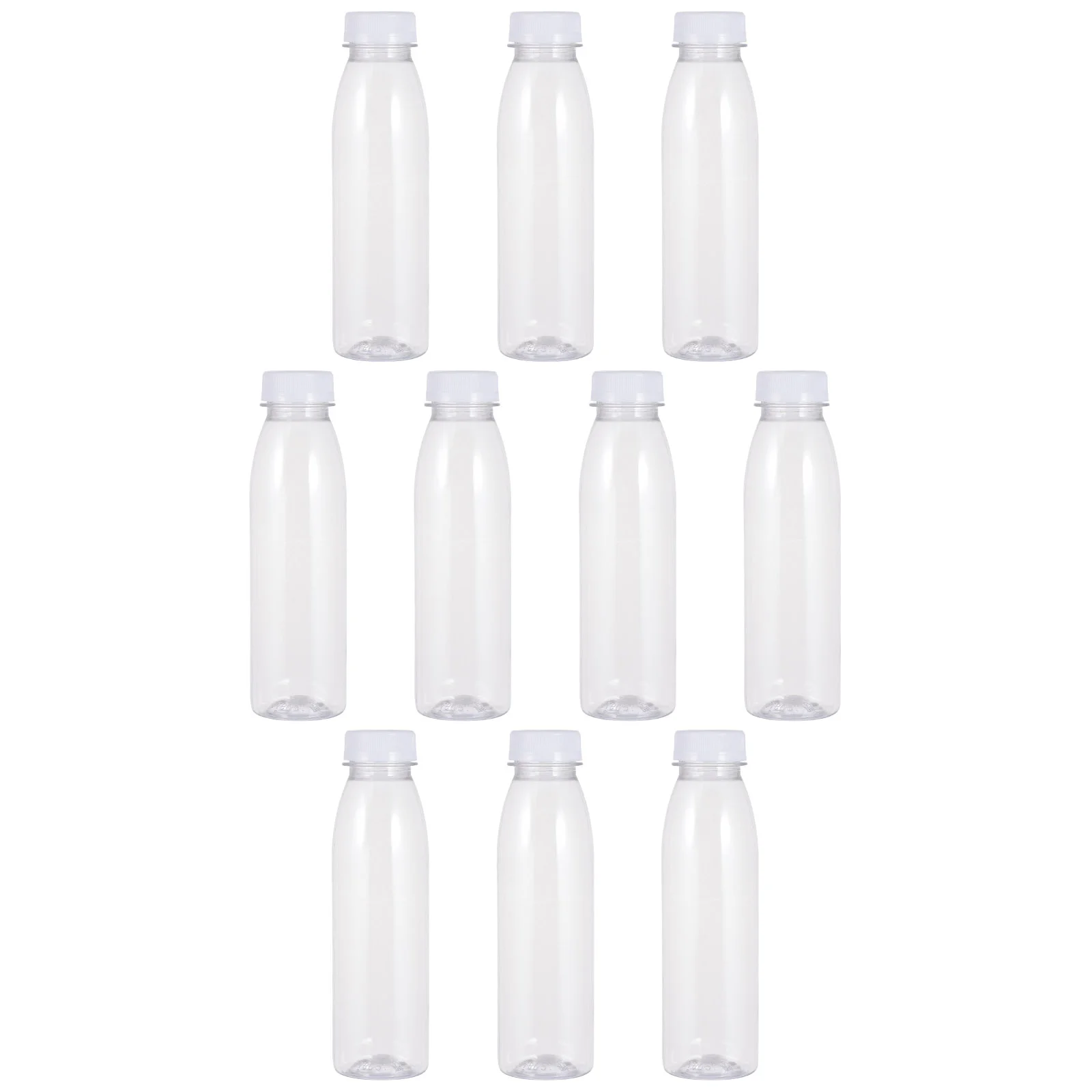 10 szt. Karton na mleko wielokrotnego użytku Butelka na sok 350 ml Plastikowe butelki Przezroczysty pasek do napojów