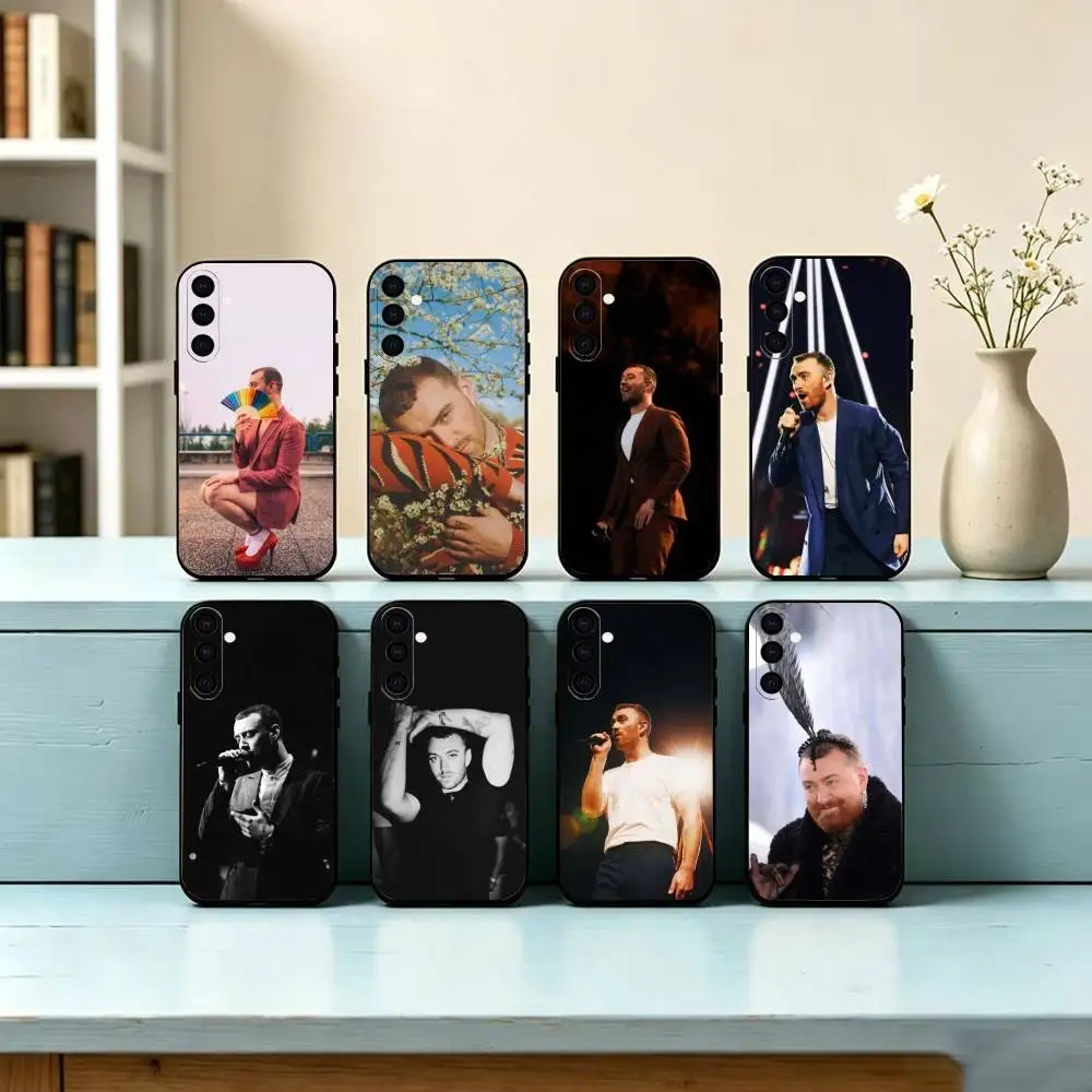 S-Soul vocalist S-Sam Smith Phone Case For Samsung Galaxy A73,A72,A71,A70,A53,A52,A51,Others Soft Black Cover