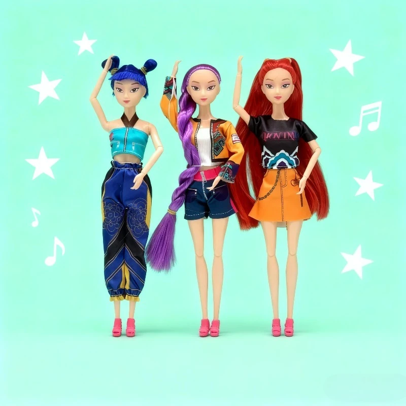 2025 K-Pop شيطان الصيادين أنيمي دمية لعبة من الفينيل رومي ميرا زوي شخصيات قناع الفينيل تمثال ل هدية عيد ميلاد جميلة