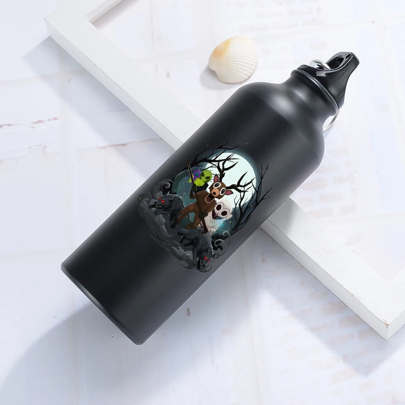 500ML 99 คืนในป่าขวดน้ำกีฬาแบบพกพาความจุขนาดใหญ่ขวดน้ำพิมพ์ลายอนิเมะทันสมัยของขวัญวันเกิด