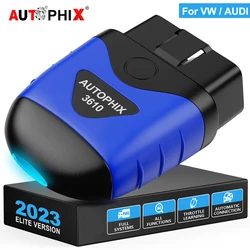 AUTOPHIX 3610 OBD2 Bluetooth Diagnostic Scan Tool for VW for Audi  Full System Code Reader EPB Reset Battery Check OBD2 Scanner