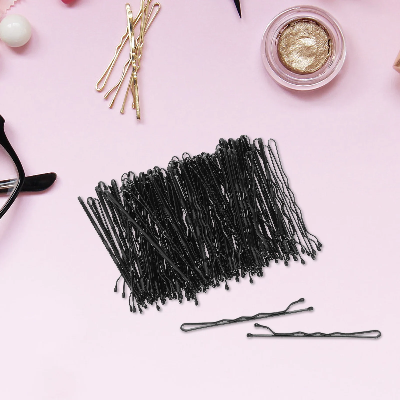 

500pcs Hair Pins Women Girls Accessories Leaf Claw Clip Metal Iron Bobby Pins Hair Clips for Wedding Party Everyday Use