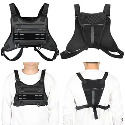 Unisex Running Vest Bag with Adjustable Straps Tactical Shoulder Backpack Large Capacity Outdoor Cycling Climbing Bag