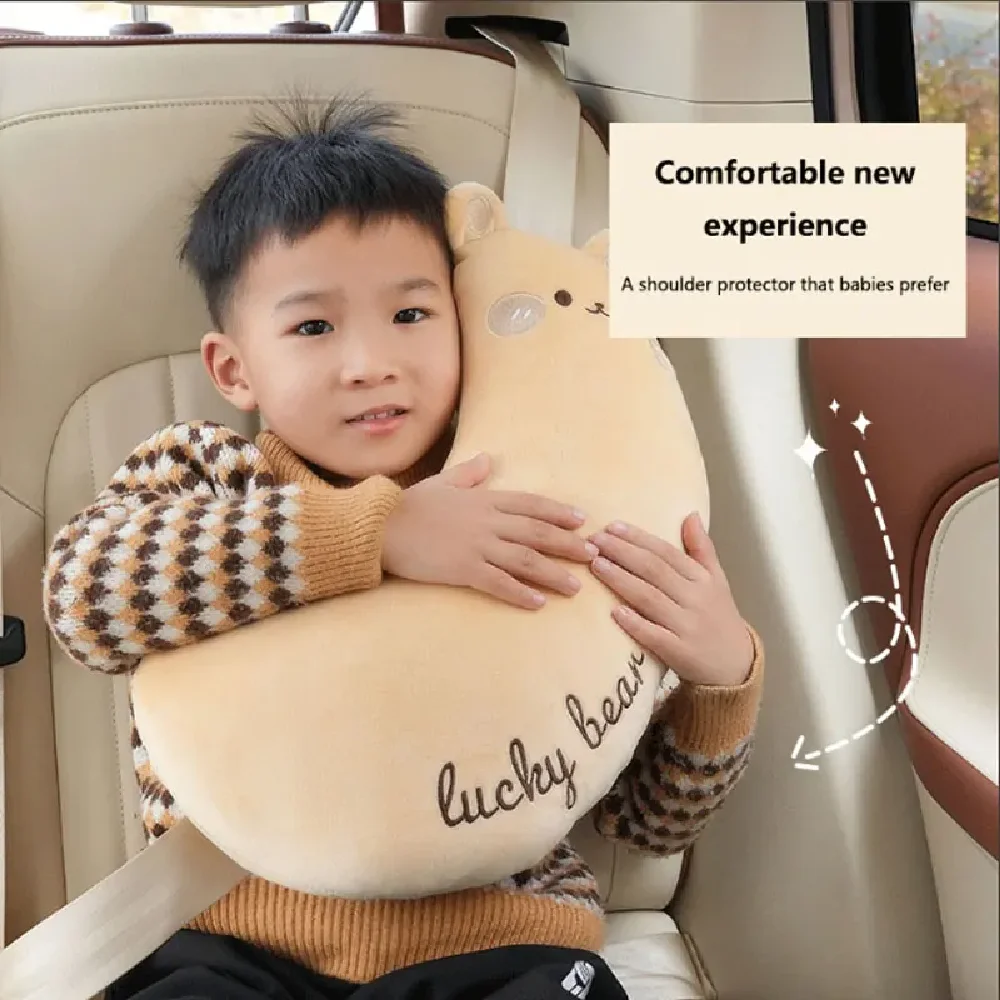 

Car Shoulder Strap Thickened Soft Pillow Car Seat Belt Cover Cute Cartoon Children's Car Pillow Shoulder Automotive Interior