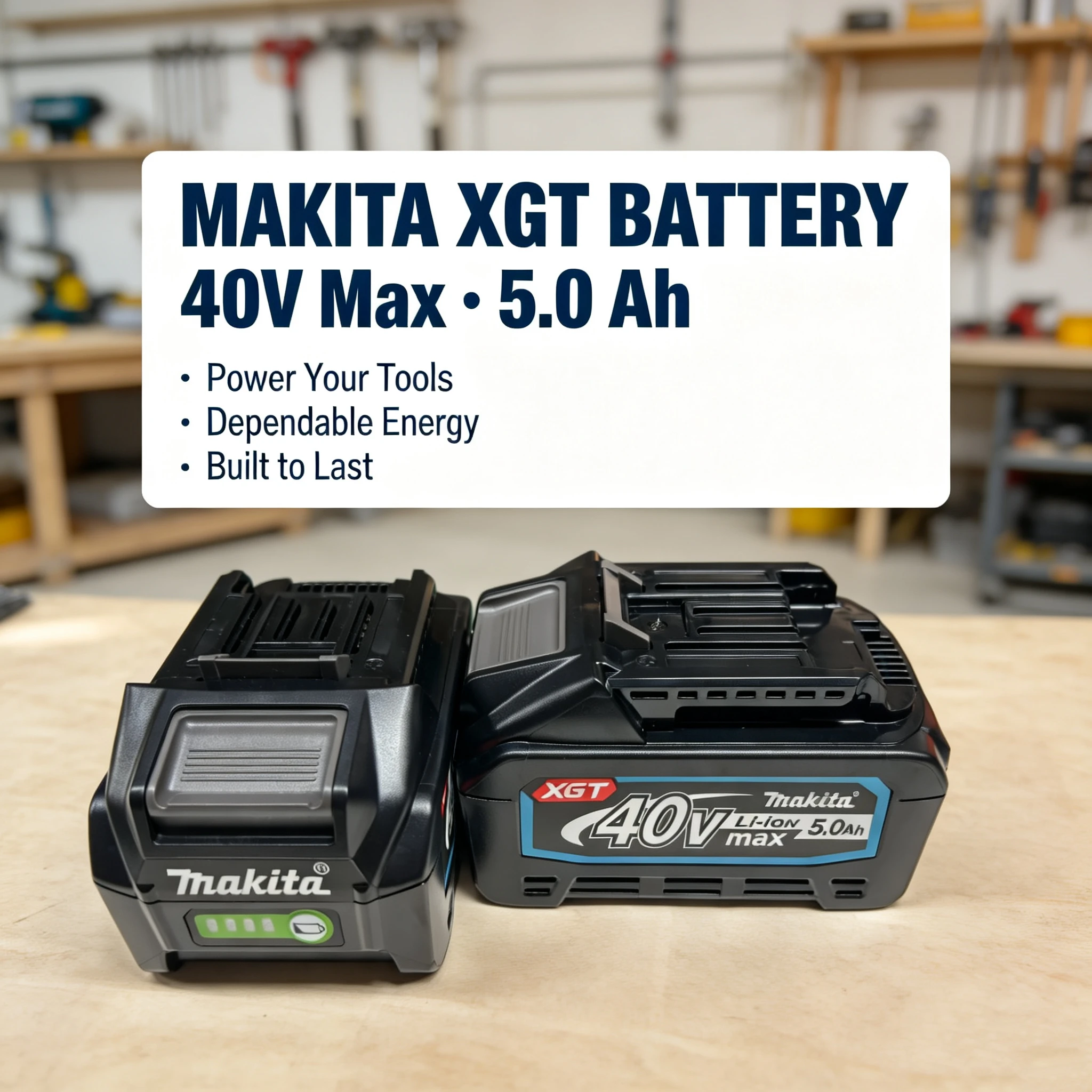 NEW Makita 40V Max XGT 21700 Lithium‑ion Cell 5.0Ah BL4050 BL4040 With Fuel Gauge Compatible All Makita 40V XGT Cordless Tools