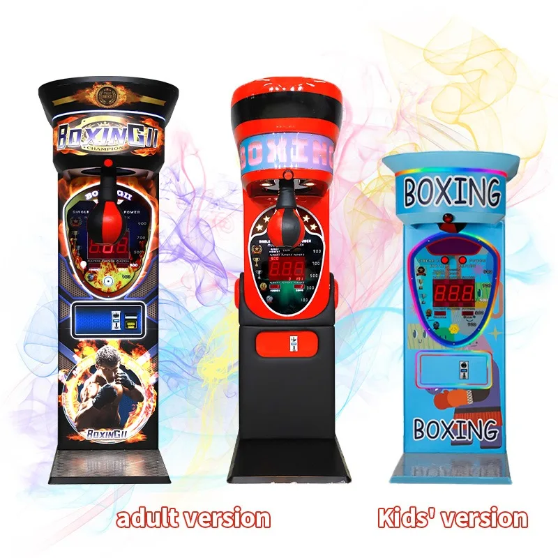 Custom Coin Operated Boxing Punch Machine Arcade Game For Bar Gym Amusement Entertainment Center