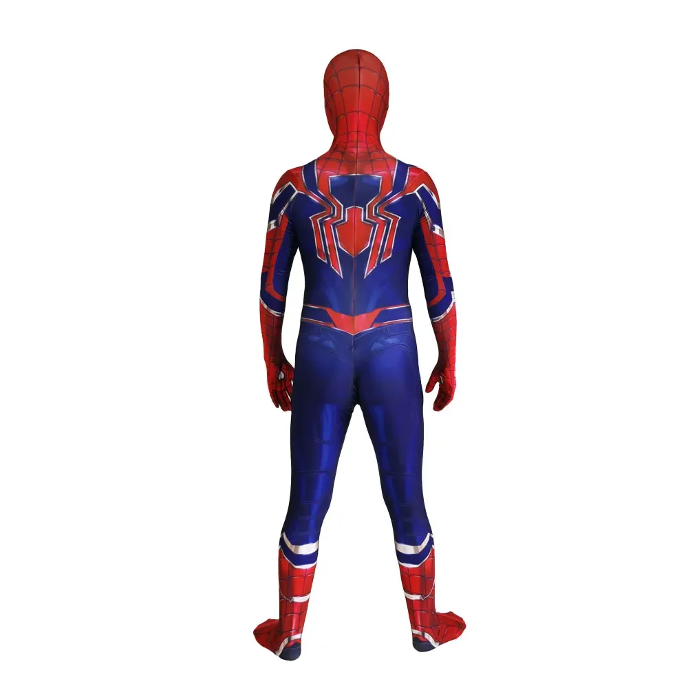 Halloween Erwachsene Kinder Spiderman Film Iron Man Spyboy Kostüm Superheld Cosplay Zentai Männer Jungen männlich Bodysuit Party Overall