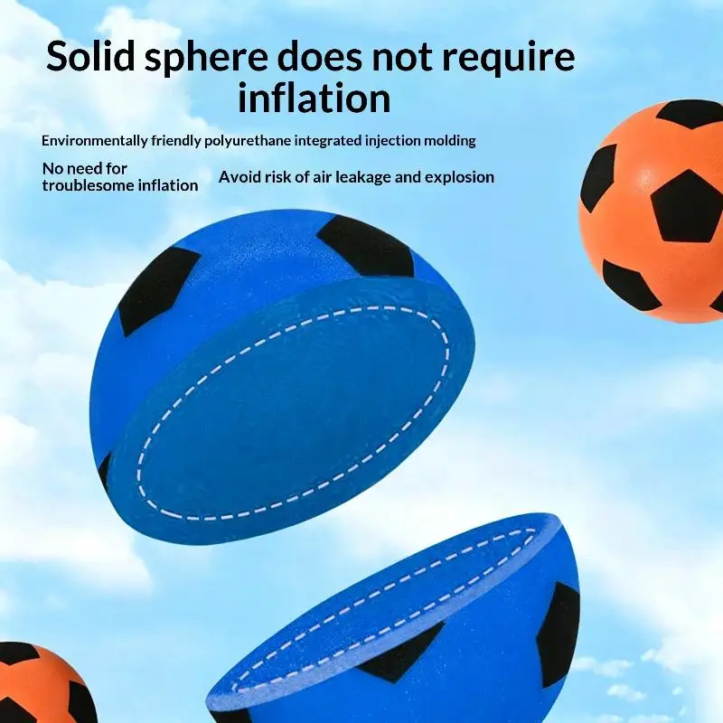 18 cm geräuschloser, federnder Ball aus weichem Schaumstoff, Indoor-Basketball, geräuschloses Spielzeug für Kleinkinder, Babys, Heimunterhaltung – Detail 6