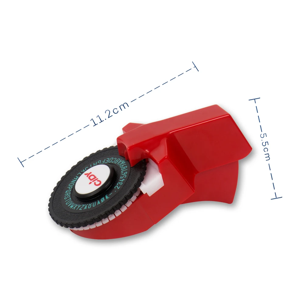 Nastro per etichette 3D con etichettatrice Cidy C101 Etichettatrice per goffratura 3D Sostituisci la macchina da scrivere Motex E101 Dymo 12965 1540