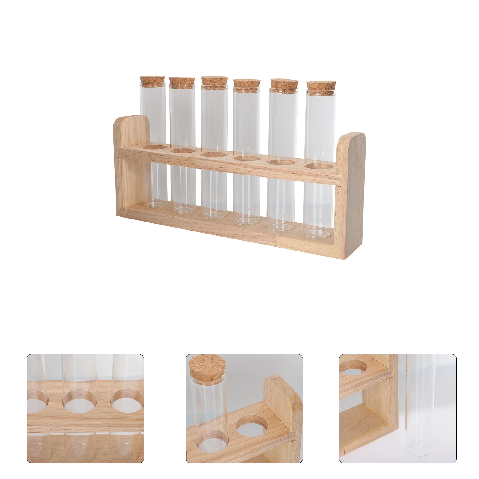 Coffee Bean Display Stand Multi-function Tube Rack Household Glass Test Kitchen Holder Supply Accessory Vases