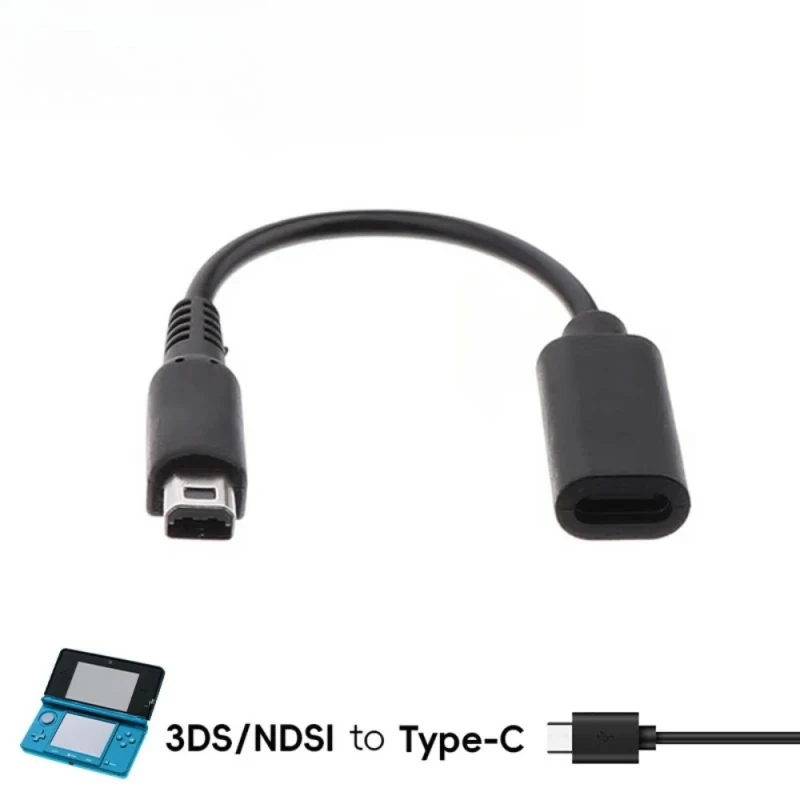 1Pc Universal Type-C Charger Cord, Lightweight USB-C to 3DS Charging Adapter, Works With Nintendo 3DS, 2DS XL, NDSI, New 3DSXL