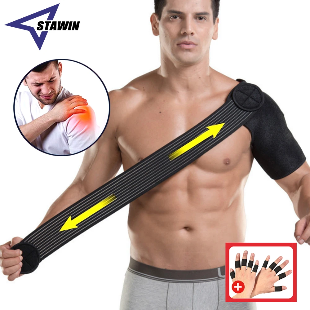 Sports Shoulder Brace Detachable Dislocated Shoulder Compression Support for Torn Rotator Cuff AC Joint Pain Tendonitis Orthosis