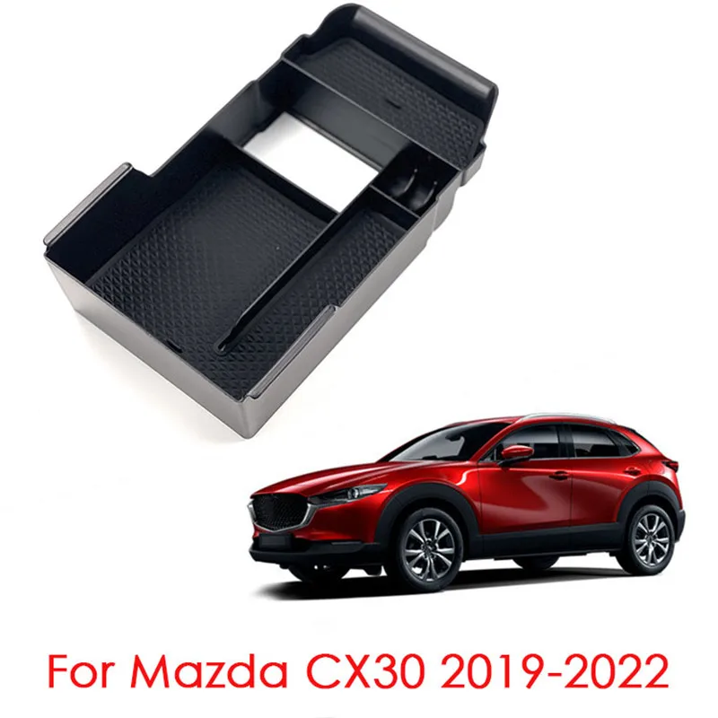 

Car Accessories Center Console Armrest Storage Box Organizer Glove Holder Plate Container Tray For Mazda CX-30 CX30 2019-2022