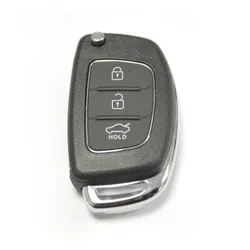 Remoto Fob Car Key Shell Case, 3 Botão Flip Key Case para Hyundai I10 I20 I40 IX35 Santa Fe, Acessórios do carro, RFC