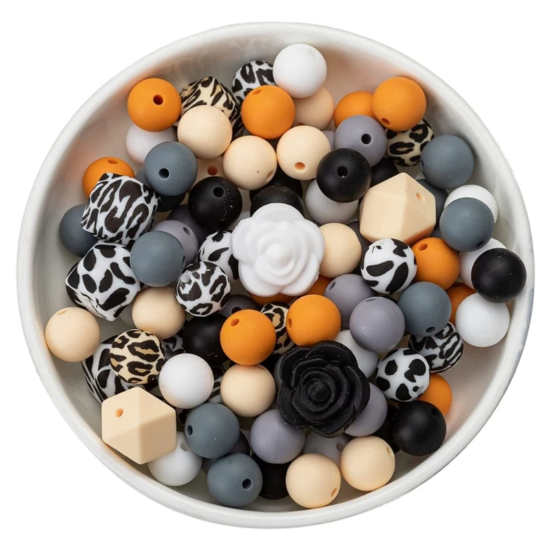 

Silicone Beads Baby Keychain Pendant DIY Kits Jewelry Making Accessories Craft Project Beads Kits for Adult Children