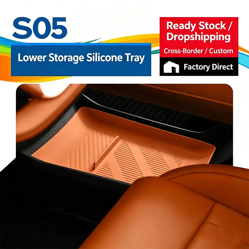 5 Stück Mittelkonsolen-Aufbewahrungsbox, untere Aufbewahrungsbox, Auto-Konsolen-Organizer für Changan Deepal S05 Zubehör – Detail 3