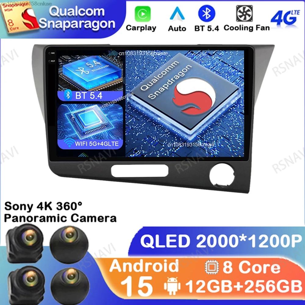 

Android 15 для Honda CR-Z 1 CRZ LHD RHD 2010-2016 DVD 5G WIFI Автомобильный радиоприемник Qualcomm Navigation Viedo Player Мультимедиа QLED DSP