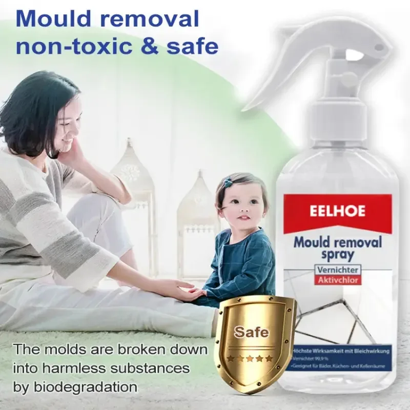 Molde Forte Spray De Espuma Ativa, Remoção De Molde De Telha De Parede, Selo De Geladeira, Limpador Multifuncional, Não machuca a parede