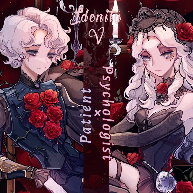 Identity V Anime Emil Patient Ada Mesmer Student Laser Ticket Stub Card Postcard Backpack Bag Button Clothes Badge Pin Brooch