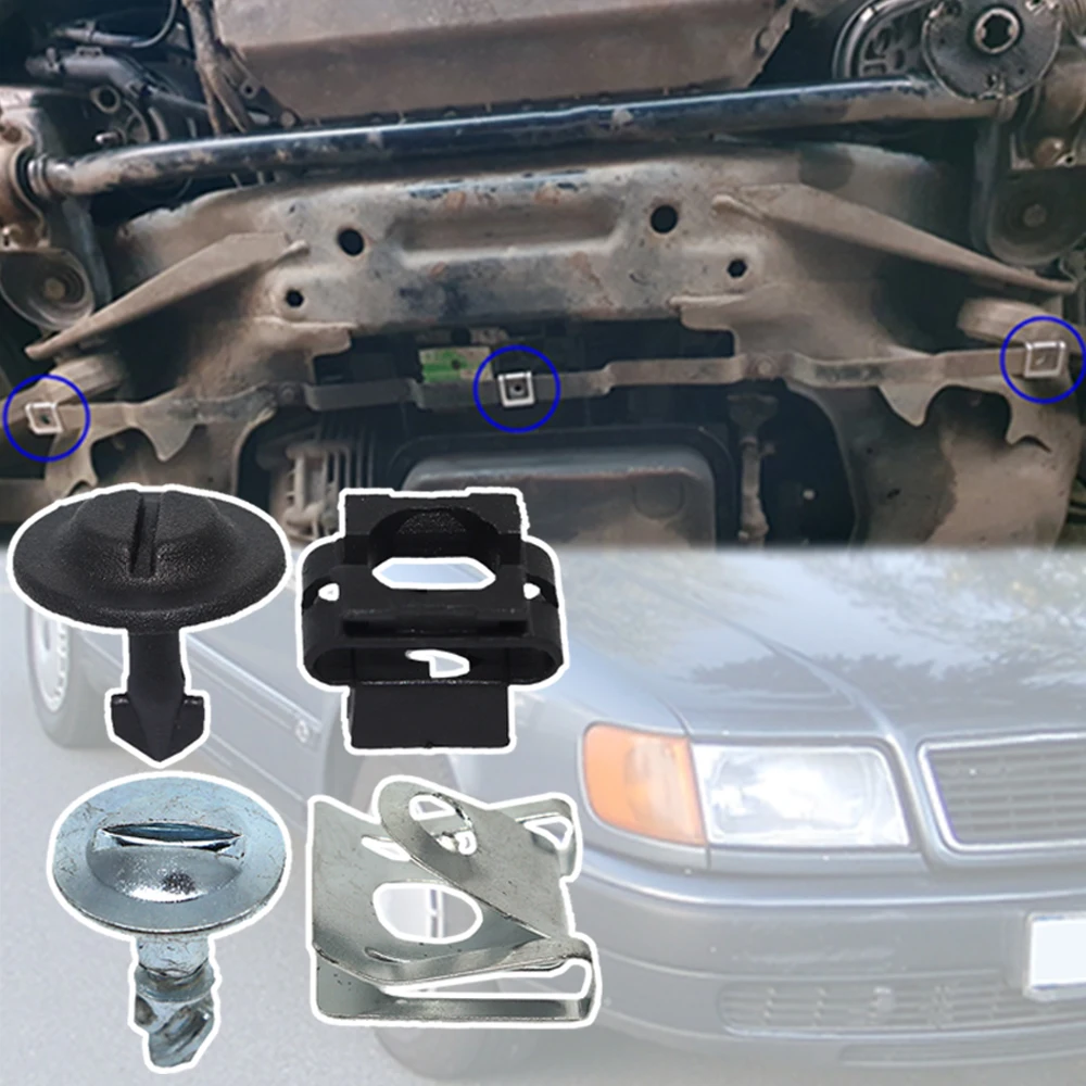 

Car Engine Undertray Cover Clips Screw Underbody Shield Fixing Rivets Kit Replacement For Audi 100 C4 (4A) 1990 - 1992 1993 1994