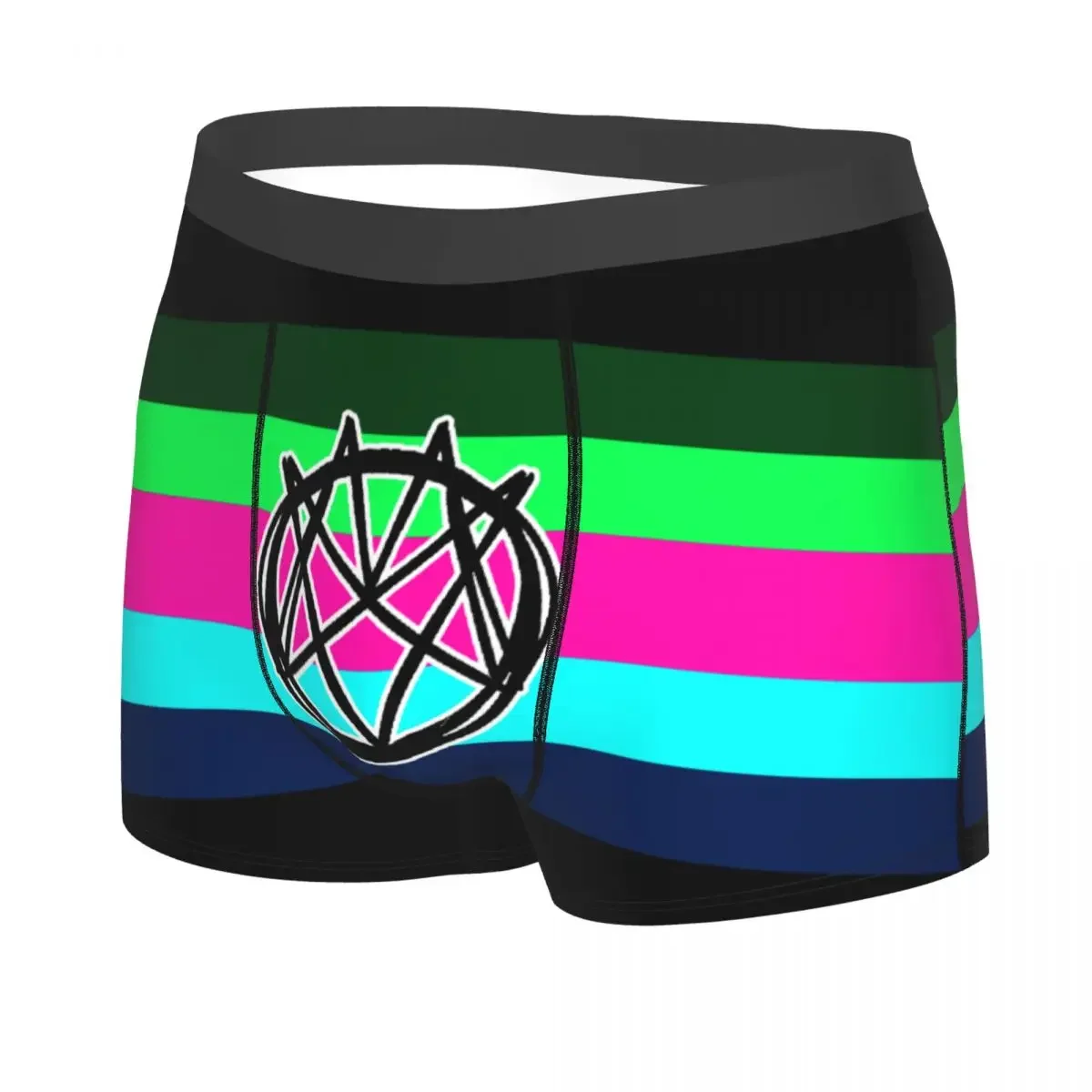 Custom Mindless Hip Hop Punk Rock Self Indulgence Flag Boxers Shorts Panties Male Underpants Breathable Electro Briefs Underwear