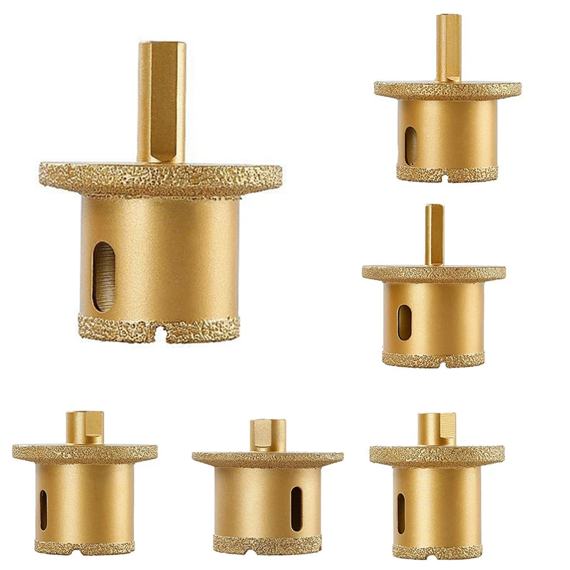 연마기 홀 오프너 드릴 비트, 브레이징 다이아몬드 홀 드릴 톱 코어 비트, 대리석 타일 홀 오프너 골드 M10 50-70