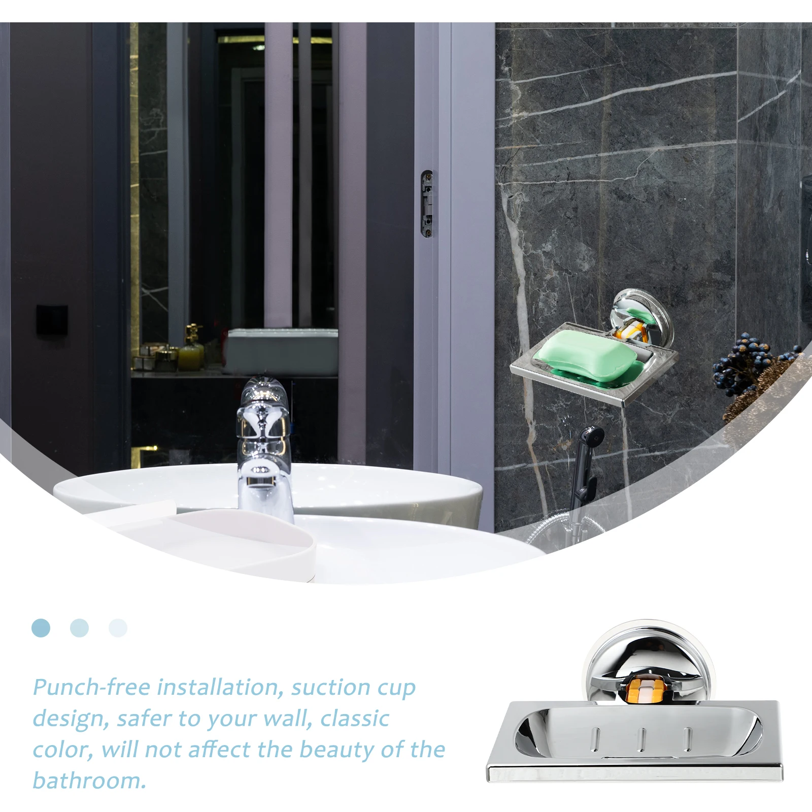 

Soap Holder Dish Tray for Kitchen Counter Self Draining Sink Bar Trays Dishes Shower