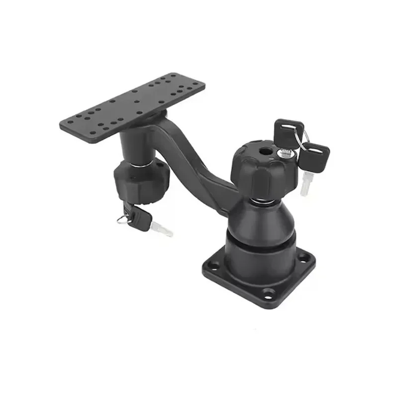 Anti-Theft Key Lock 6'' Horizontal Swing Arm Mount for Fishfinders & Chartplotters
