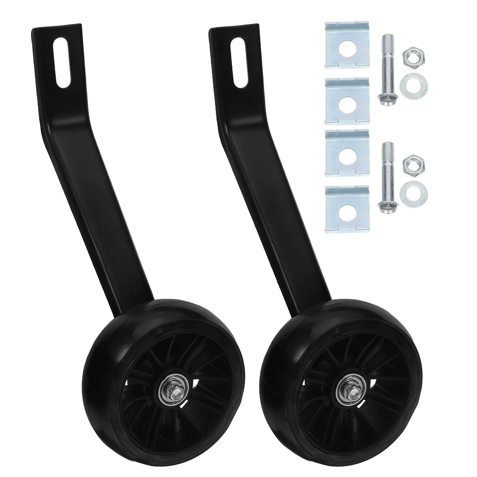 

2Pcs Bicycle Training Wheels for Kids Adjustable Flash Stabilizers Replacement Auxiliary Casters Screw Mounted Safe Bike Support