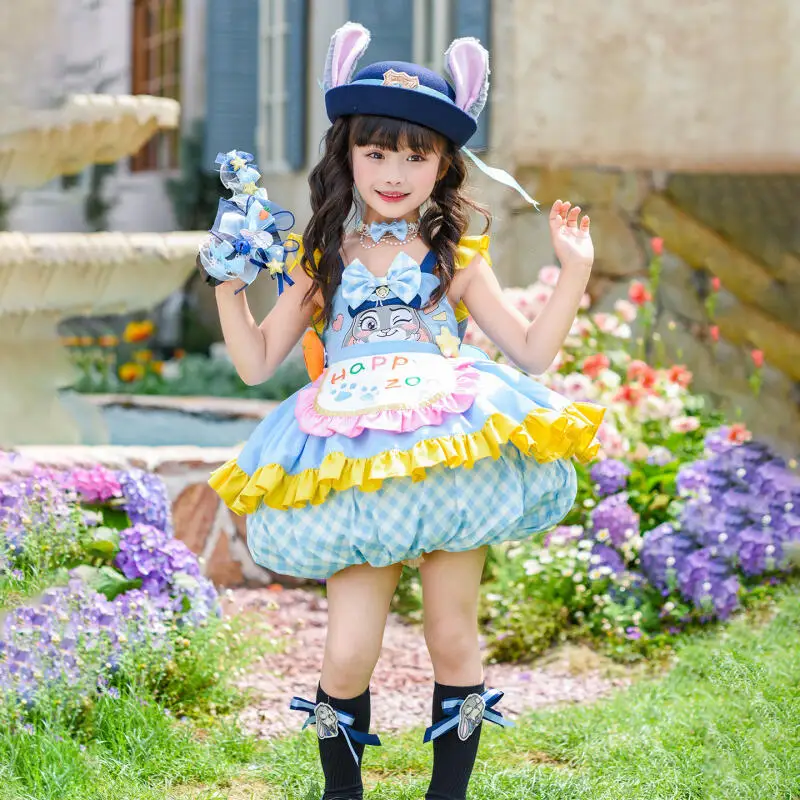 

Girls' Lolita Dress Girl's Sweet Princess Dress Children's Summer New Tutu Skirt Children's Spring Autumn Bottoming Shirt Tops
