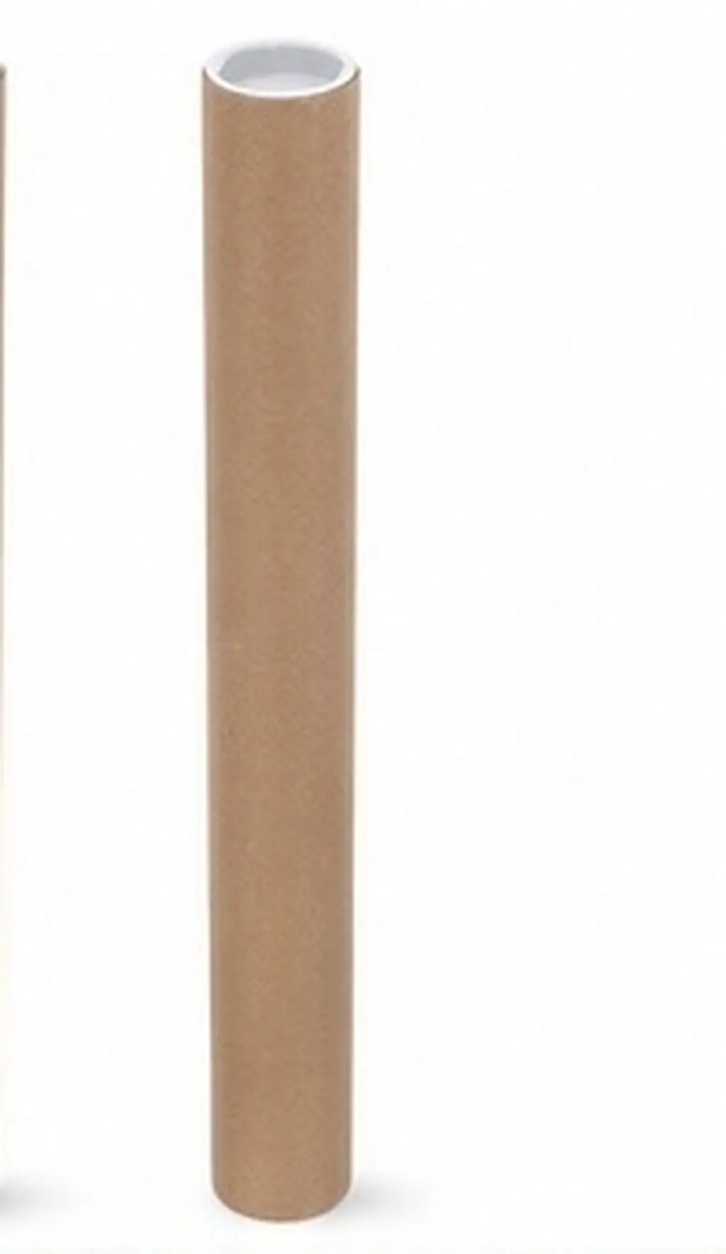 2Pcs 16x1.7 Inch Poster Shipping Tubes Heavy Duty Kraft Cardboard with Plastic End Caps for Artwork Storage Mailing Posters view 6