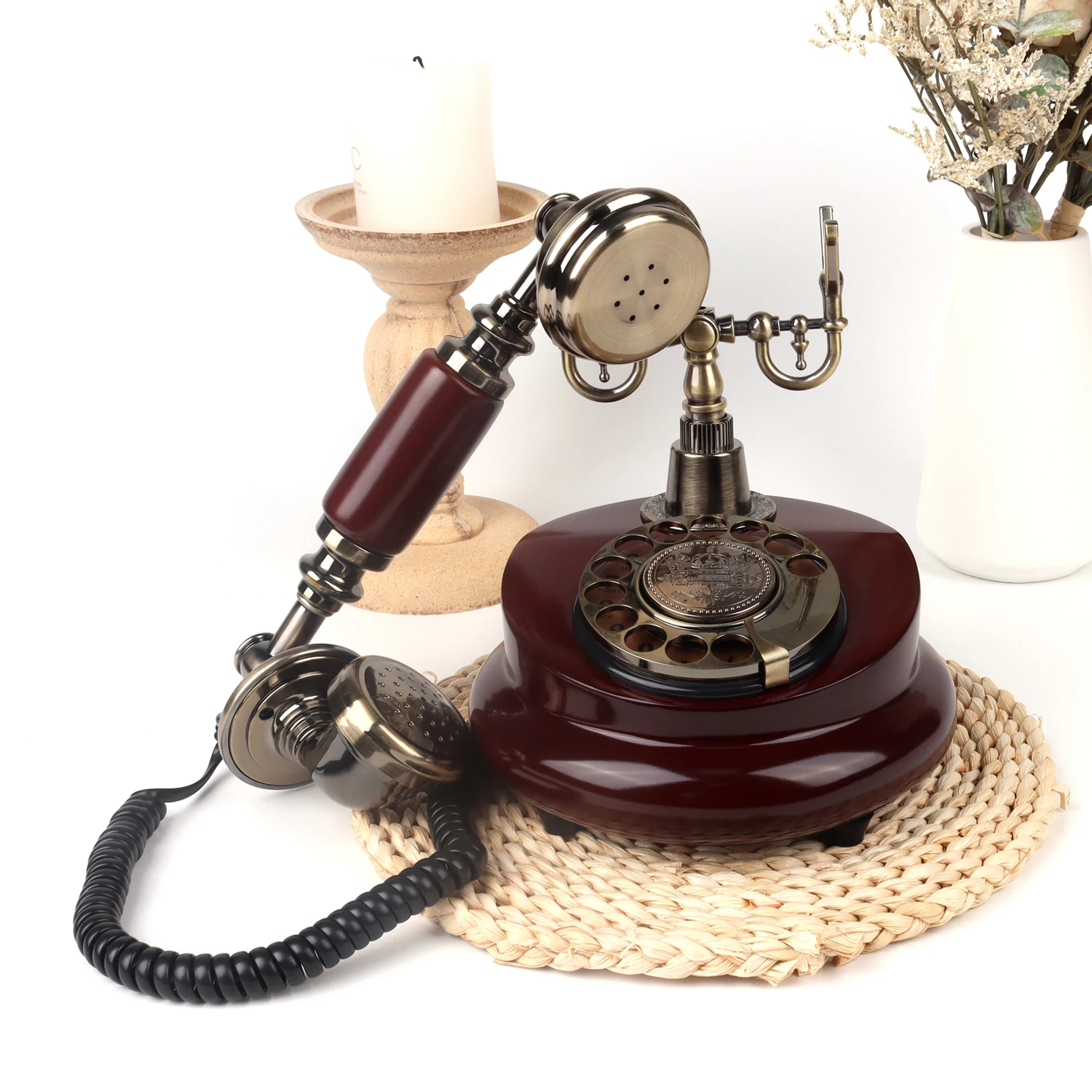 Vintage Audio Guest Book Wedding Phone Record Customized Audio Message Guest Book for Wedding, Party and Gathering Vintage Phone
