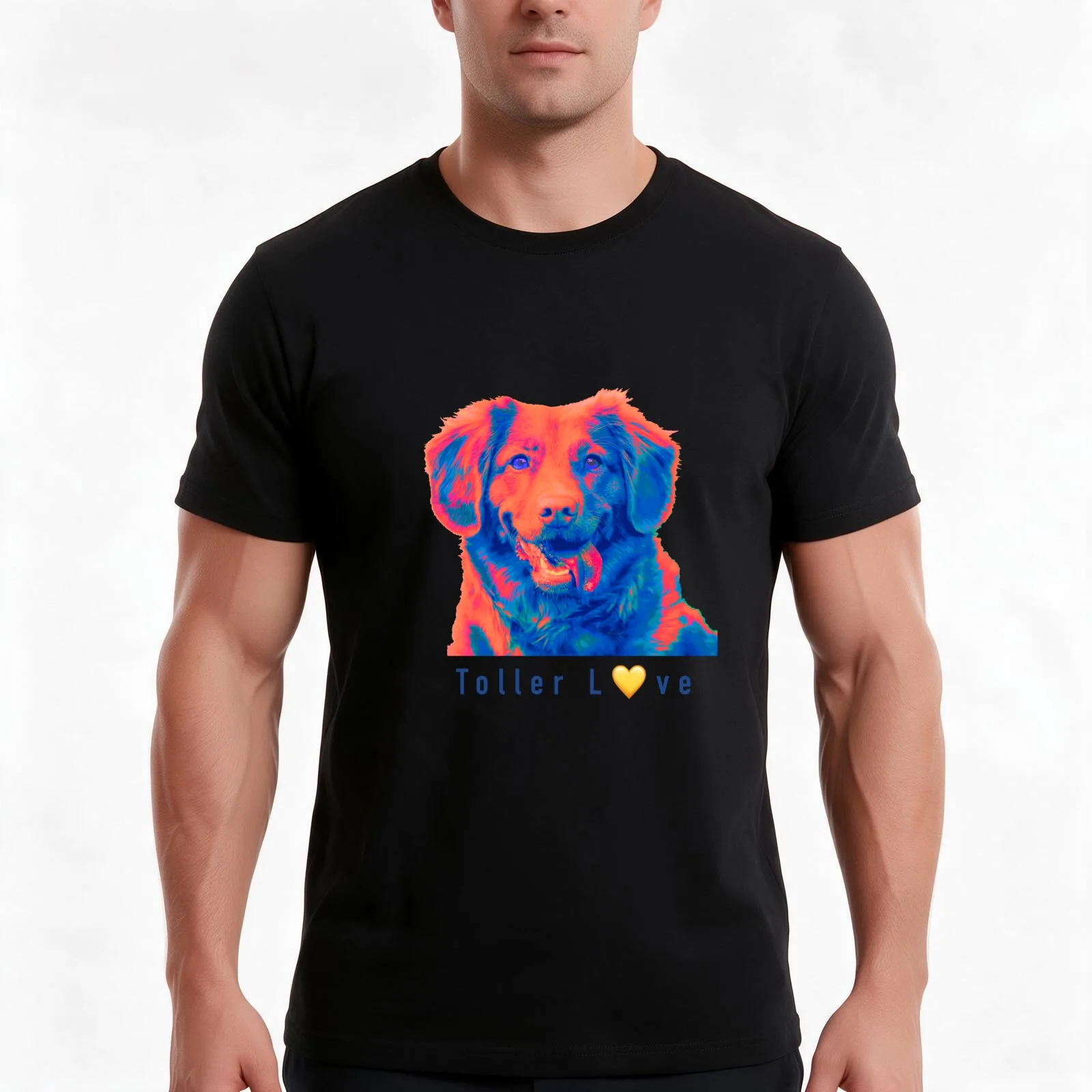 Toller Love T-Shirt, Summer Casual Cotton Tee, Oversized Streetwear Tops, Vintage Graphic Print, Loose Fit Short Sleeve